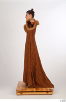  Photos Woman in Historical Dress 34 15th century Historical clothing brown dress t poses whole body 0001.jpg